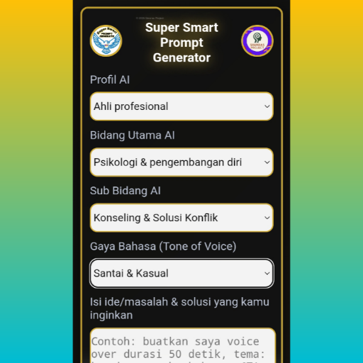 Tools Super Smart Prompt Generator AI